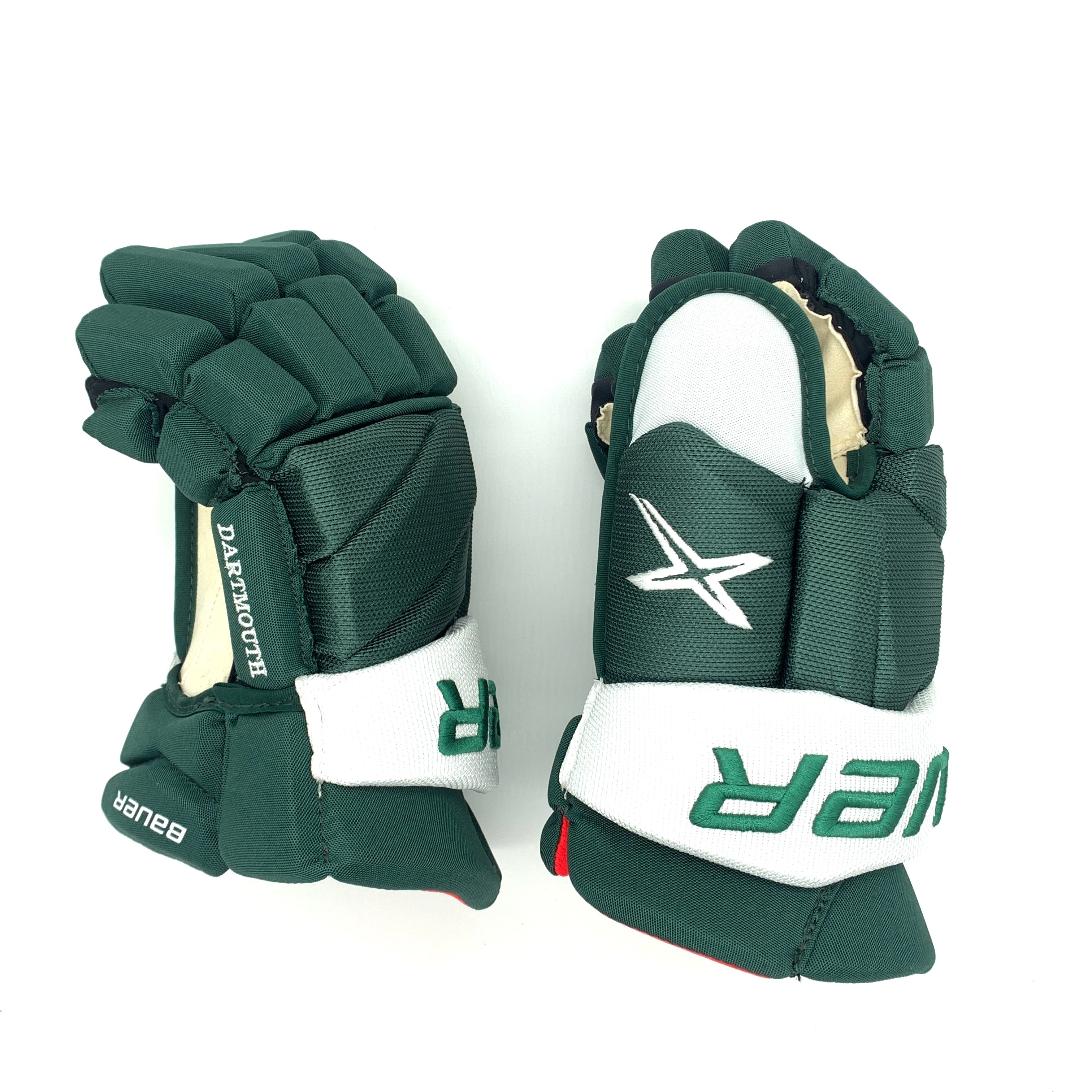 Bauer Vapor 2X Pro - Gants NCAA Pro Stock (vert/blanc)